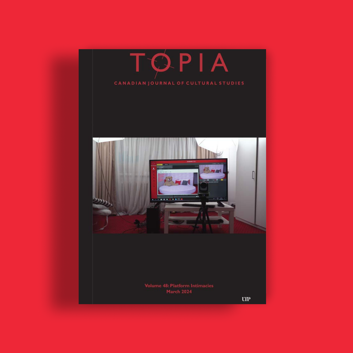 Cover of Platform Intimacies special issue of TOPIA