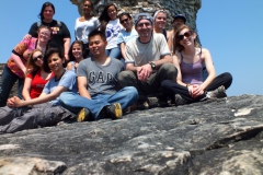 Group photo on Flowerpot Island