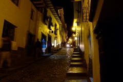 street in Cusco at night