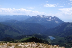 view from one of the back peaks of the American Twin Fork Peaks
